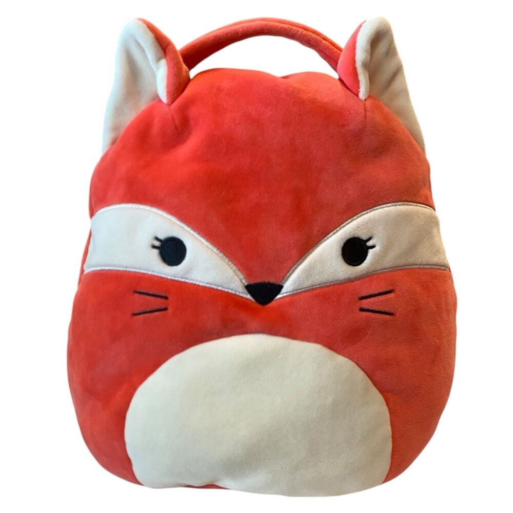 Squishmallows Fifi Fox 12" Plush Easter Basket Halloween‎ Candy Pail Collectible